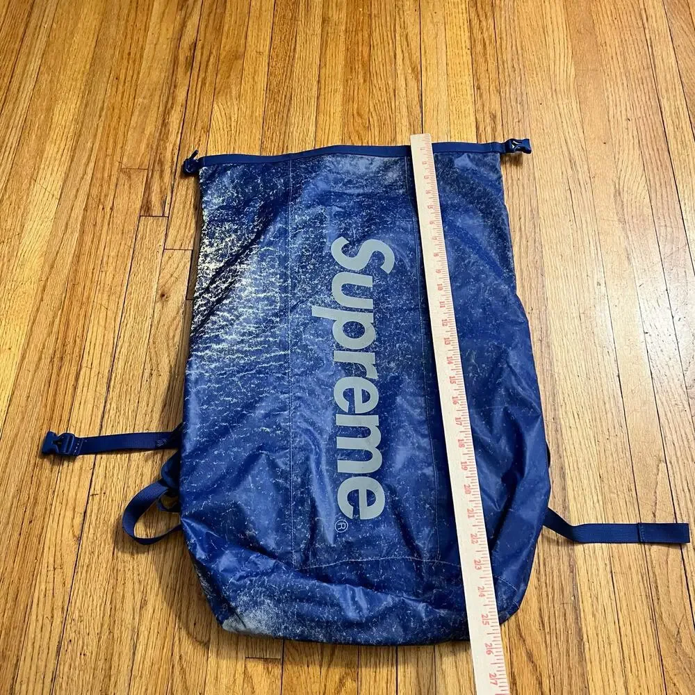 Supreme Blue Olmetex Speckled Waterproof Bag Backpack Italy **